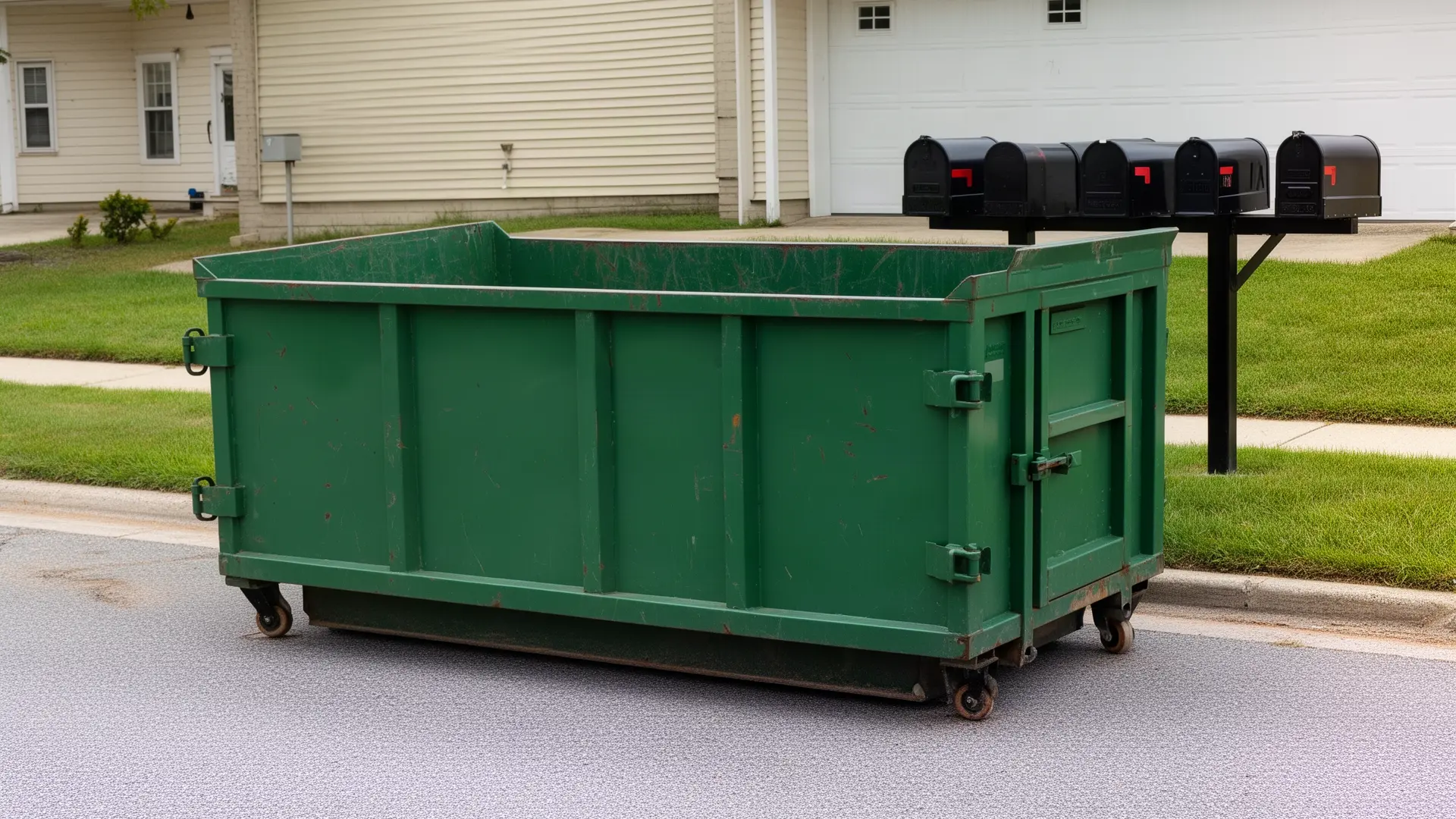 Roll-off dumpster from Regan Family Dumpster Rental in Lincoln, NE